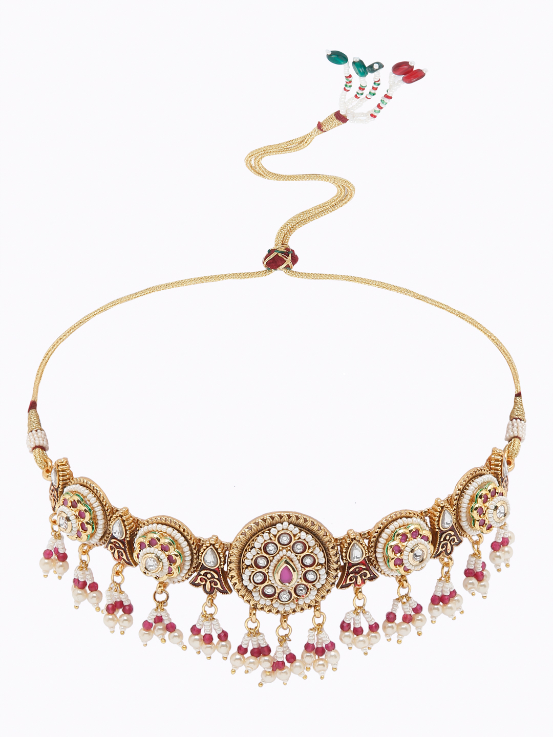 YouBella Jewellery Celebrity Inspired Gold Plated Necklace Jewellery Set for Girls and Women
